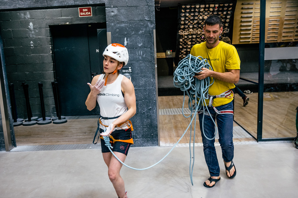 Ichi Martínez y Ekhiotz Alsasua durante un simulacro en Sputnik Las Rozas.