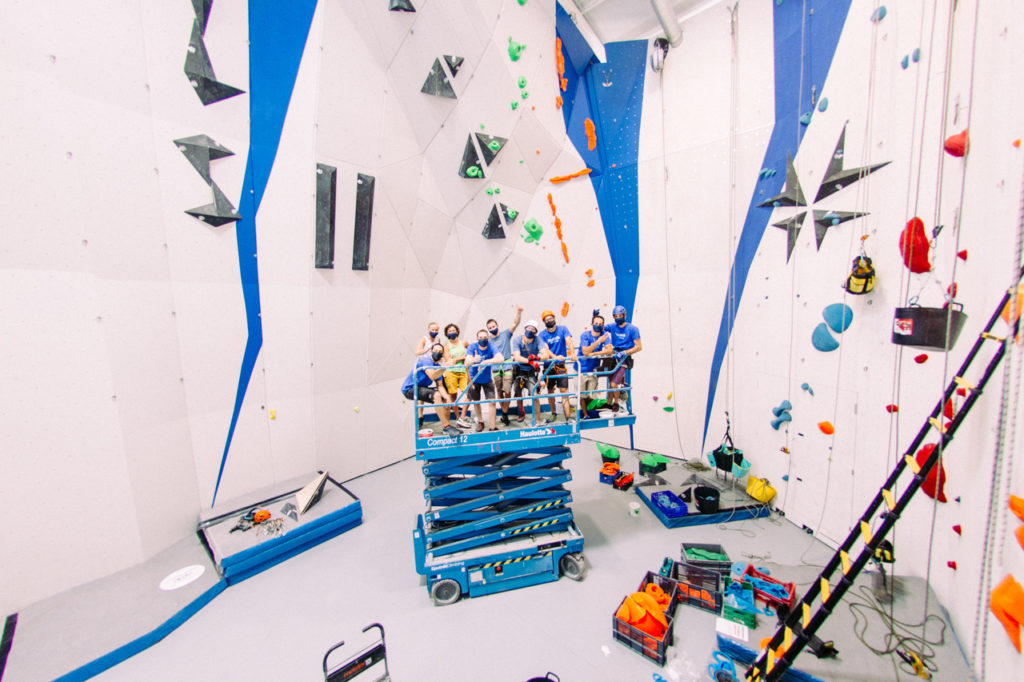 Trabajo intensivo de setting en Sputnik Climbing.